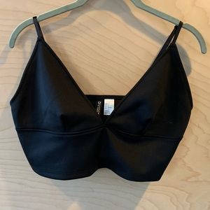 H&M black bralette / v-cut